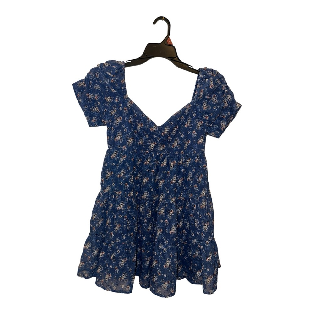 Altard State‎ Floral Tiered Babydoll Mini Dress Puff Sleeve Cottagecore Dress